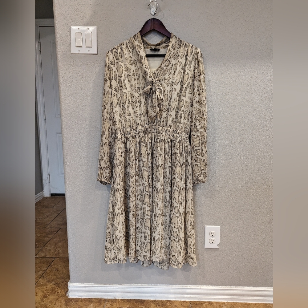 Current air snake print Olivia boho dress M - Picture 2 of 6